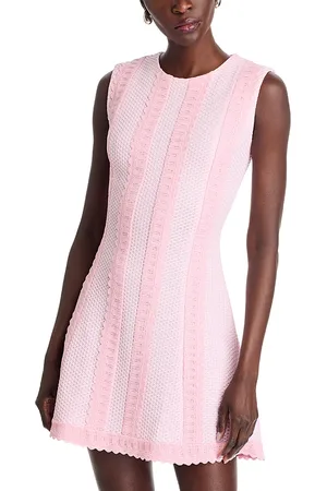 Misook Scalloped Trim Mini Dress