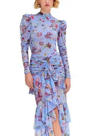 PATBO Lily Flower Mesh Top