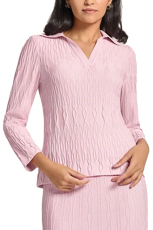 Misook Spread Collar Top