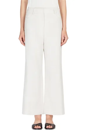 Max Mara Virna Basketweave Wide Leg Pants