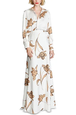 Halston Heritage Marcelle Satin Gown