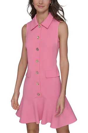 Karl Lagerfeld Collared A Line Dress