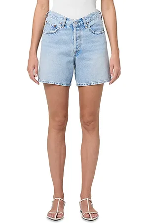 AGOLDE V Waist Mid Rise Denim Shorts in