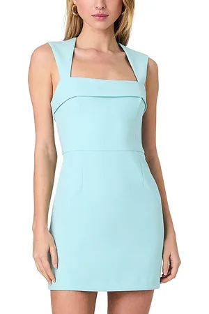 French Connection Whisper Square Neck Mini Dress