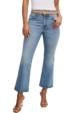 GOOD AMERICAN Always Fits High Rise Bootcut Jeans in Indigo833