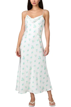 French Connection Anna Fleur Satin Maxi Dress