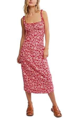 Free People Lucinda Printed Midi Dress