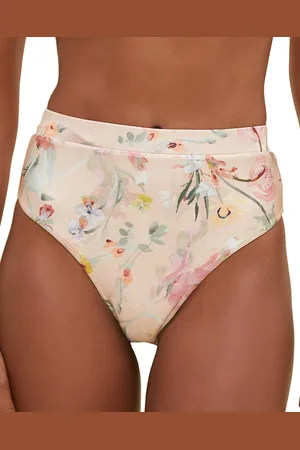 PATBO Lily Floral Print High Rise Bikini Bottom
