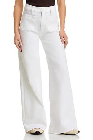 Mother Lil Patch Pocket Undercover Sneak High Rise Wide Leg Jeans in