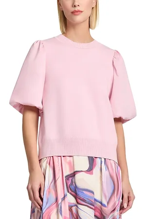 Misook Heritage Fit Puff Sleeve Top