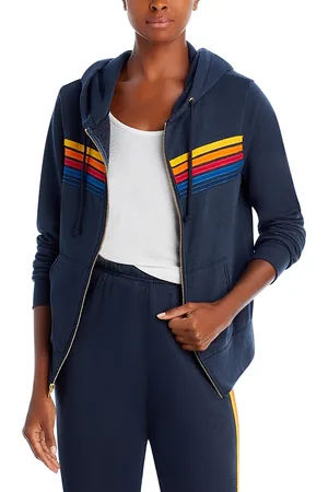 AVIATOR NATION Rainbow Stripe Hoodie