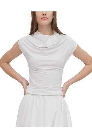 ROSETTA GETTY Twist Neck Top