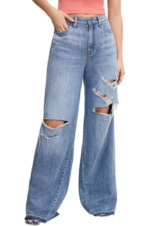 GOOD AMERICAN Good Standard Ease High Rise Jeans in Indigo876