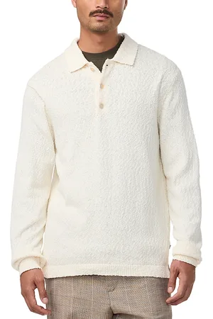 NN.07 Randy Long Sleeve Boucle Polo Shirt