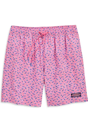 Vineyard Vines Chappy Lobster Print Regular Fit 7 Swim Trunks
