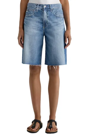 AG High Rise Denim Bermuda Shorts