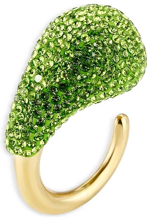 Aqua Pave Clay Statement Ring