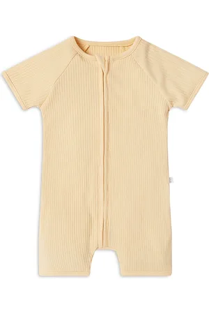 Mori Unisex Short Sleeve Zip Romper