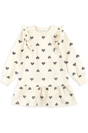 Miles The Label Long Sleeve Frill Trim Dress