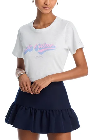 Cinq A Sept Je Taime Logo Shrunken Tee
