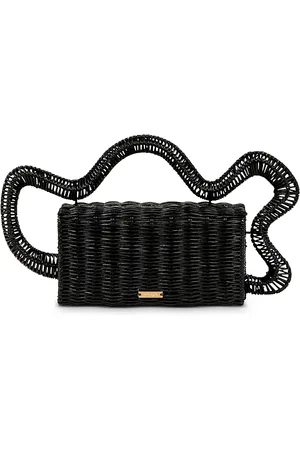 Cult Gaia Elsa Rattan Clutch