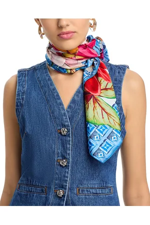 Echo Tropical Floral Silk Square Scarf