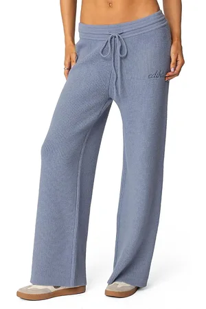 Edikted Kris Ribbed Knit Sweatpants