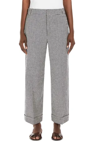 Max Mara Adelfi Houndstooth Straight Pants