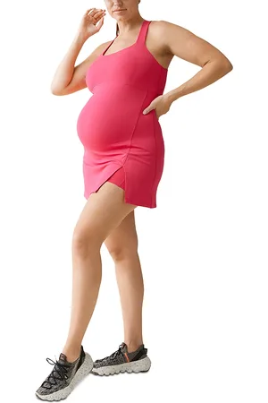 Ingrid & Isabel Square Neck Maternity Active Dress