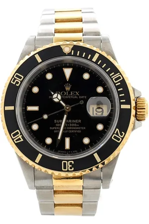 Rolex Oyster Perpetual Submariner Date Automatic Watch in Stainless Steel with Gold 40mm