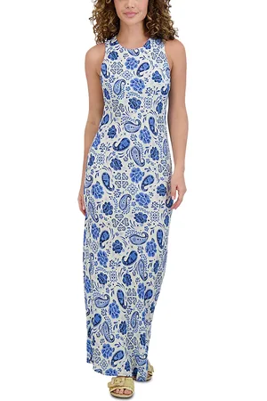 Point Georgette Column Dress