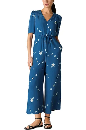 Whistles Sun Bleached Floral Jumpsuit
