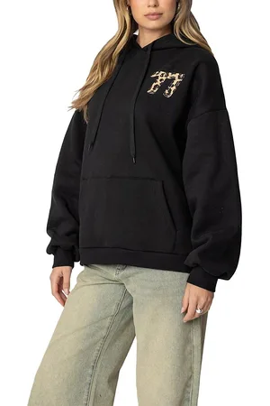 Edikted Leopard 77 Oversized Hoodie