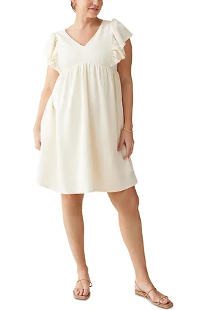 Ingrid & Isabel Maternity Flutter Sleeve Dress