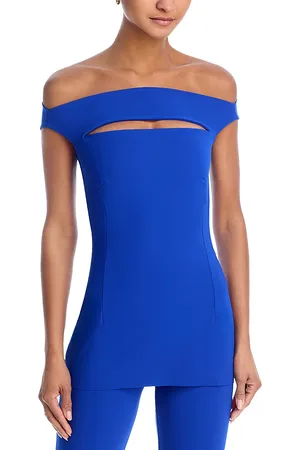 CHIARA BONI Karen Off The Shoulder Cut Out Top