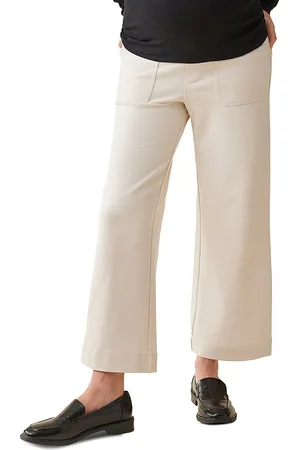 Ingrid & Isabel Wide Leg Ankle Maternity Pants