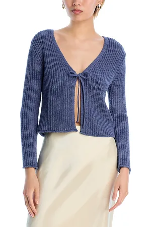 Graham & Spencer V Neck Tie Front Cardigan
