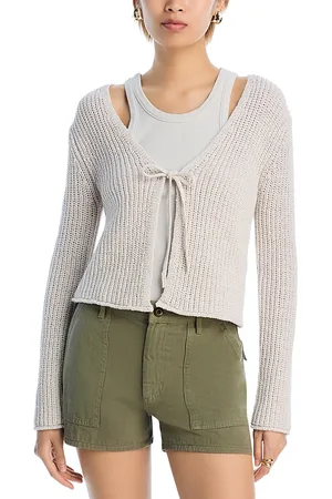Graham & Spencer V Neck Tie Front Cardigan