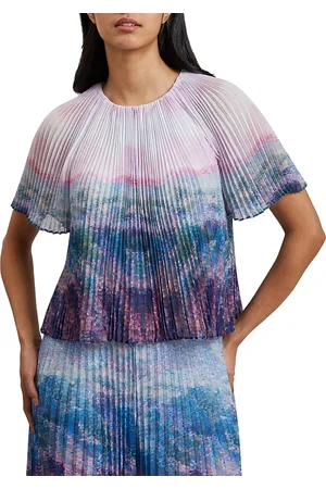Ted Baker Aharra Pleated Short Sleeve Blouse