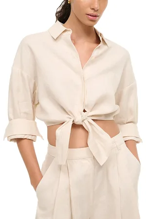 Staud Lisa Tie Front Top