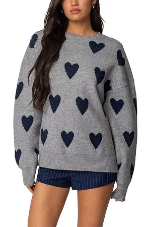 Edikted Big Heart Oversized Sweater