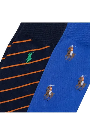 Ralph Lauren Logo Dress Socks, Pack of 2