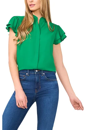 CE&CE Double Flutter Short Sleeve Top