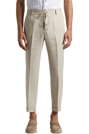 PESERICO SIGN Linen Drawstring Jogger Pant
