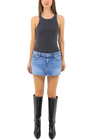 EB DENIM Cherry Denim Mini Skirt