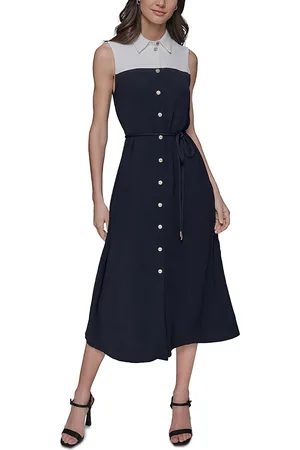Karl Lagerfeld Color Block Midi Dress