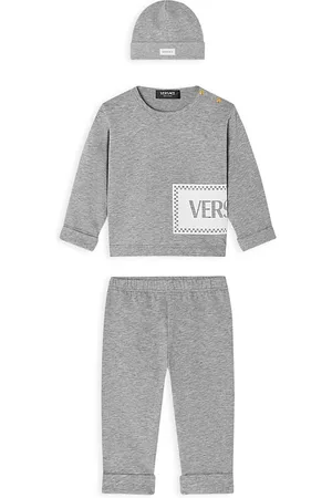 VERSACE Unisex 3 Piece Gift Set, Hat, Melange Sweatshirt, Melange Sweatpants
