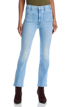 Mother Hustler Patch Pocket High Rise Ankle Jeans in
