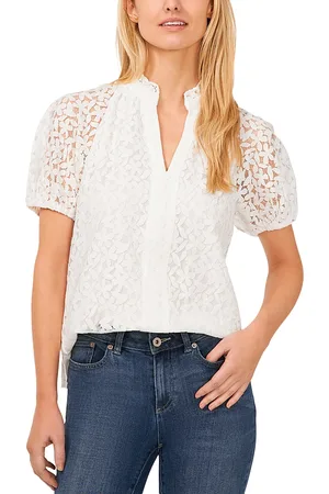 CE&CE Lace Ruffled Neck Top
