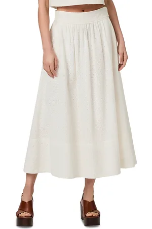 Paige Ojai Cotton Eyelet Midi Skirt